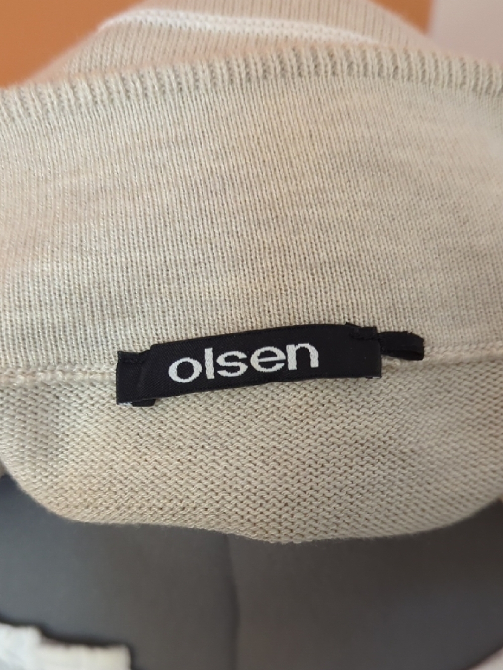 Olsen Zip-Up Knit Cardigan with Drawstring Waist - Picture 6 of 11